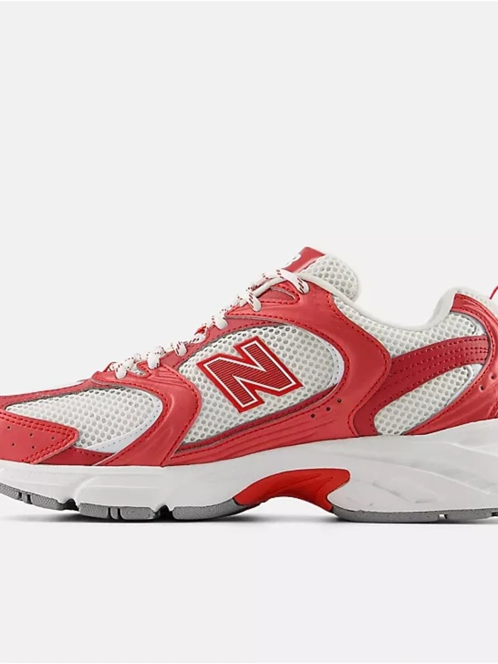 New Balance Red & White Men's Athletic Mesh Sneaker